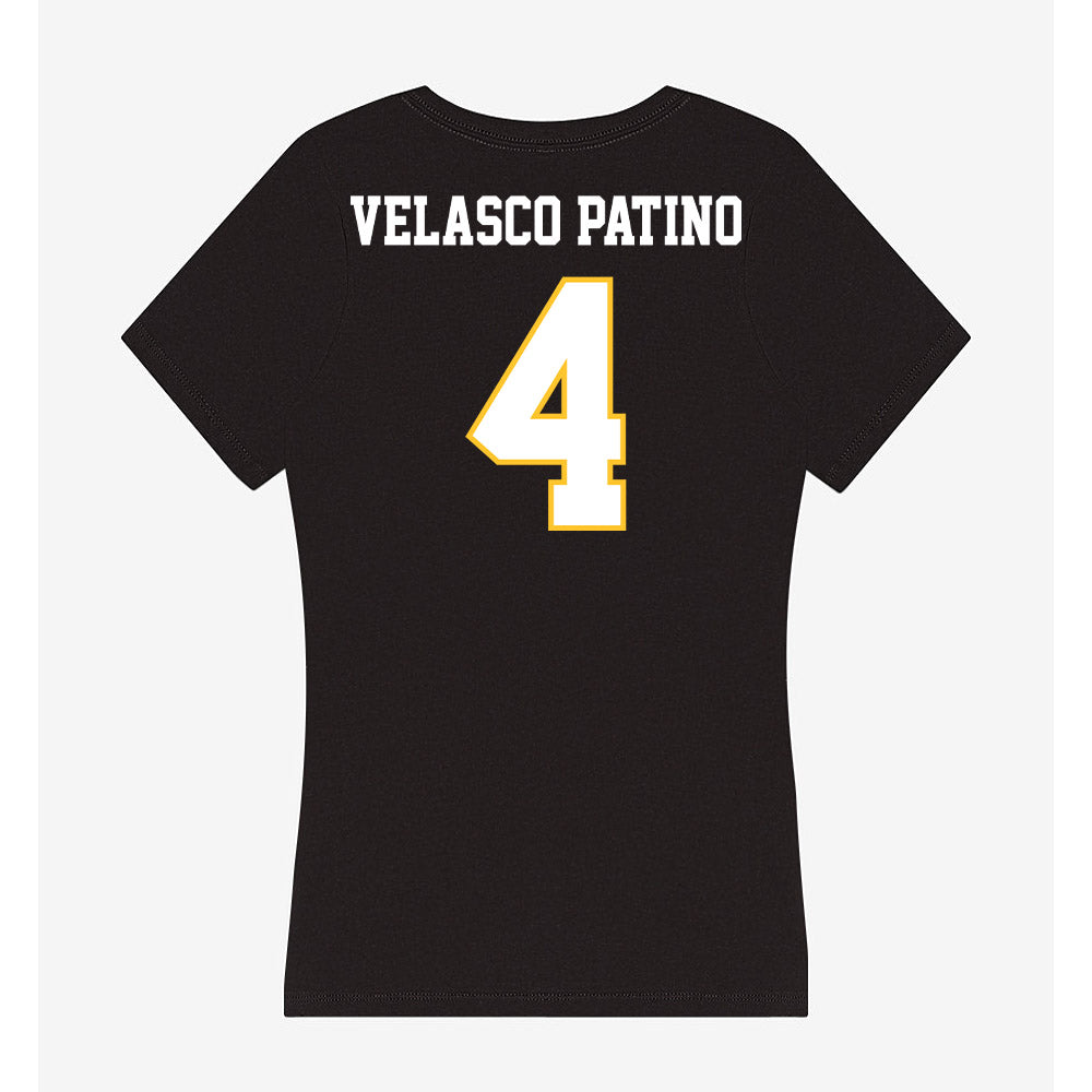 PLU - NCAA Women's Lacrosse : Samantha Velasco Patino - Women's V-Neck T-Shirt-1
