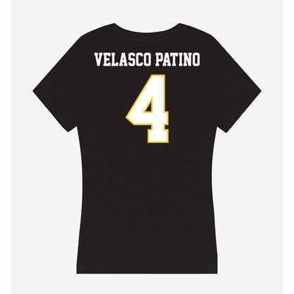 PLU - NCAA Women's Lacrosse : Samantha Velasco Patino - Women's V-Neck T-Shirt-1
