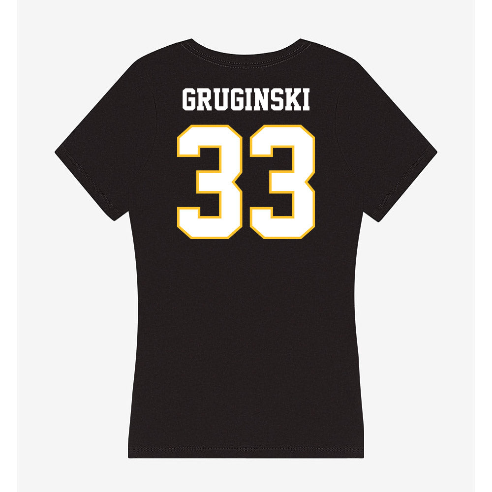 PLU - NCAA Women's Soccer : Olivia Gruginski - Women's V-Neck T-Shirt-1
