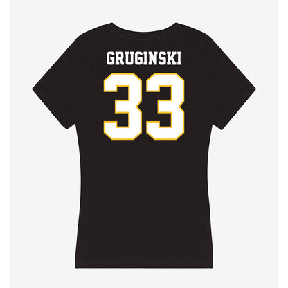 PLU - NCAA Women's Soccer : Olivia Gruginski - Women's V-Neck T-Shirt-1