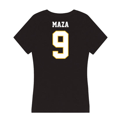 PLU - NCAA Softball : Emelia Maza - Women's V-Neck T-Shirt-1