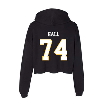 PLU - NCAA Football : Ethan Hall - Women's Crop Fleece Hoodie-1