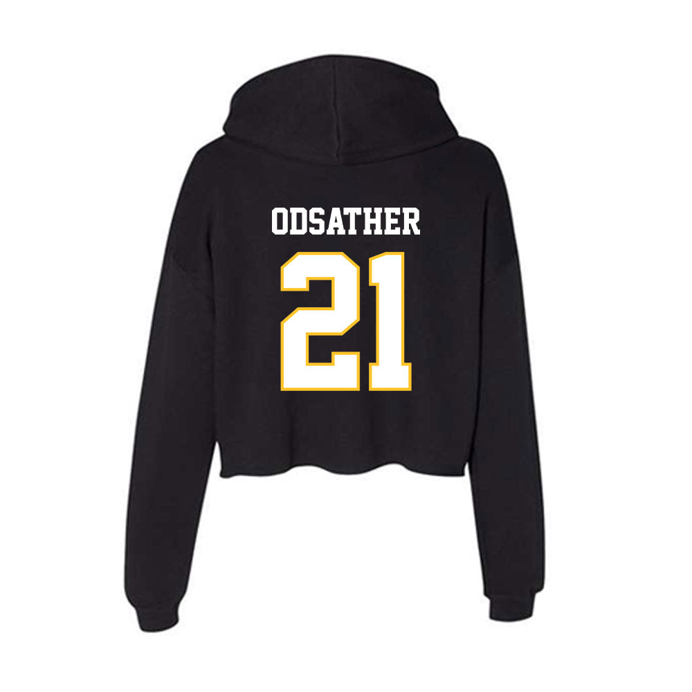 PLU - NCAA Men's Basketball : Dane Odsather - Women's Crop Fleece Hoodie-1