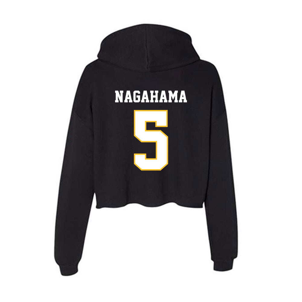 PLU - NCAA Men's Soccer : Hiro Nagahama - Women's Crop Fleece Hoodie-1