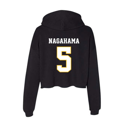 PLU - NCAA Men's Soccer : Hiro Nagahama - Women's Crop Fleece Hoodie-1