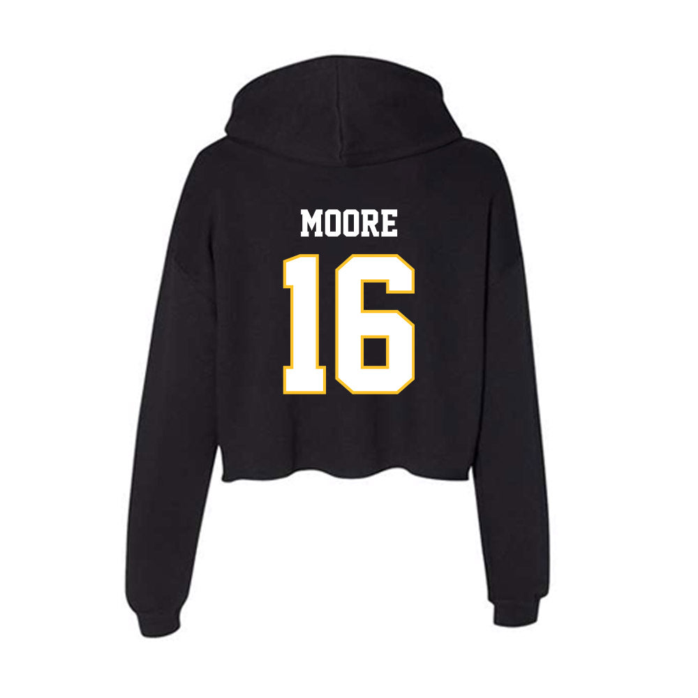 PLU - NCAA Baseball : Ryan Moore - Women's Crop Fleece Hoodie-1