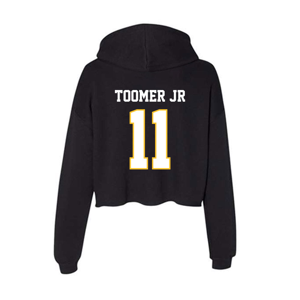 PLU - NCAA Football : Anthony Toomer Toomer Jr - Women's Crop Fleece Hooded Sweatshirt-1
