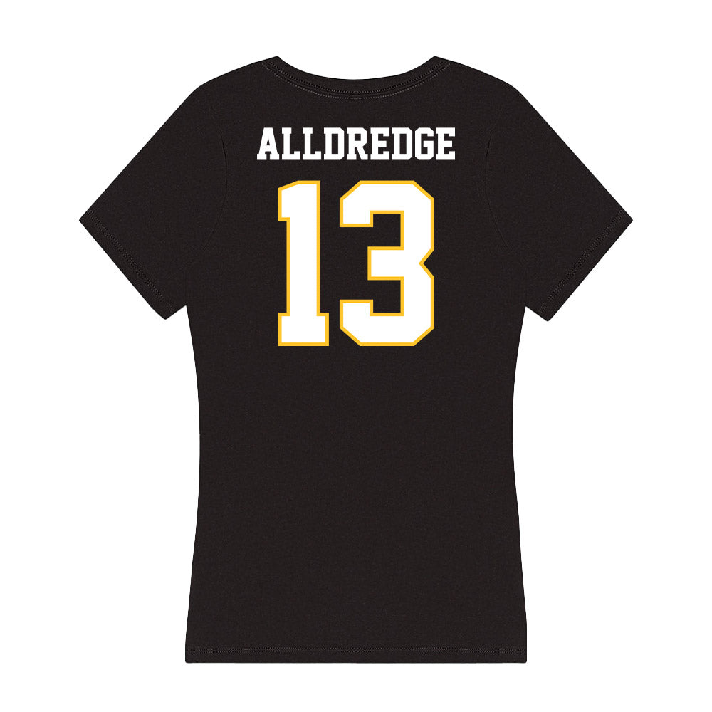 PLU - NCAA Women's Lacrosse : Taylee Alldredge - Women's V-Neck T-Shirt-1