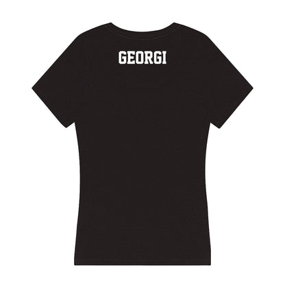 PLU - NCAA Men's Swimming & Diving : Christian Georgi - Women's V-Neck T-Shirt-1