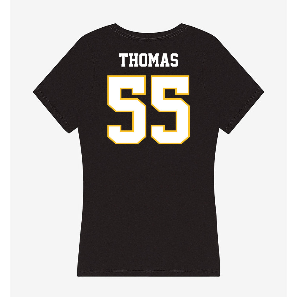 PLU - NCAA Men's Basketball : Christian Thomas - Women's V-Neck T-Shirt-1