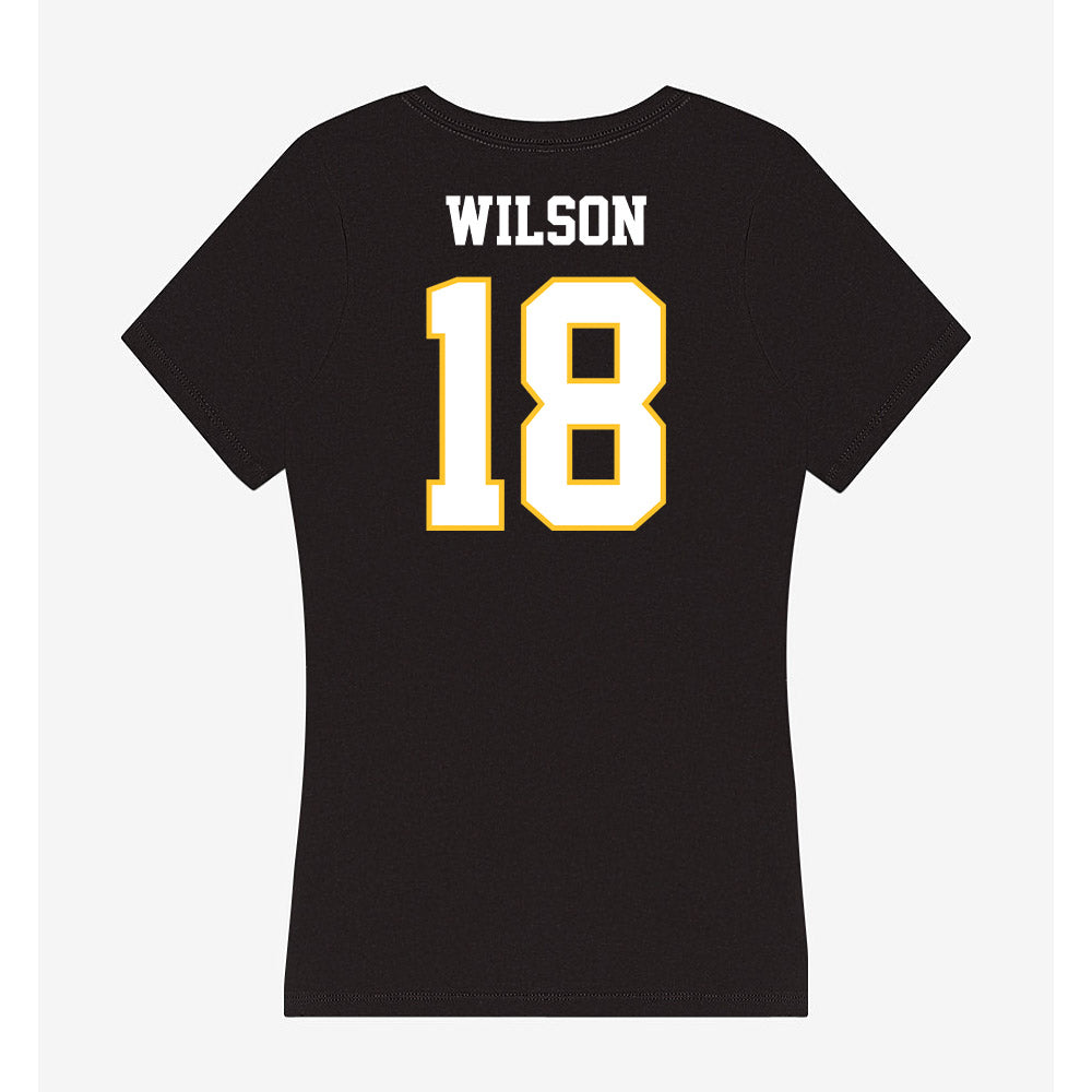 PLU - NCAA Softball : Paige wilson - Women's V-Neck T-Shirt-1