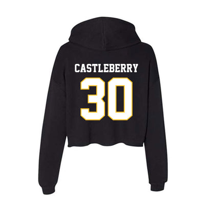 PLU - NCAA Football : David Castleberry - Women's Crop Fleece Hoodie-1