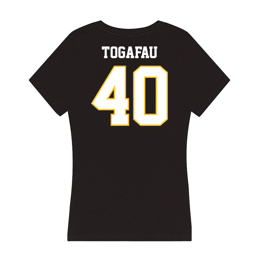 PLU - NCAA Football : Braeden Togafau - Women's V-Neck T-Shirt-1