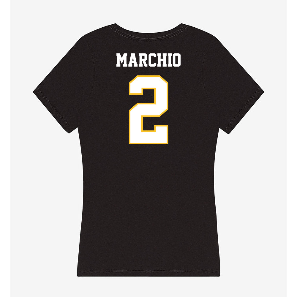 PLU - NCAA Women's Lacrosse : Issabella Marchio - Women's V-Neck T-Shirt-1