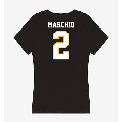 PLU - NCAA Women's Lacrosse : Issabella Marchio - Women's V-Neck T-Shirt-1