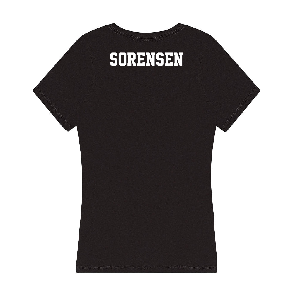 PLU - NCAA Men's Track & Field : Kai Sorensen - Women's V-Neck T-Shirt-1
