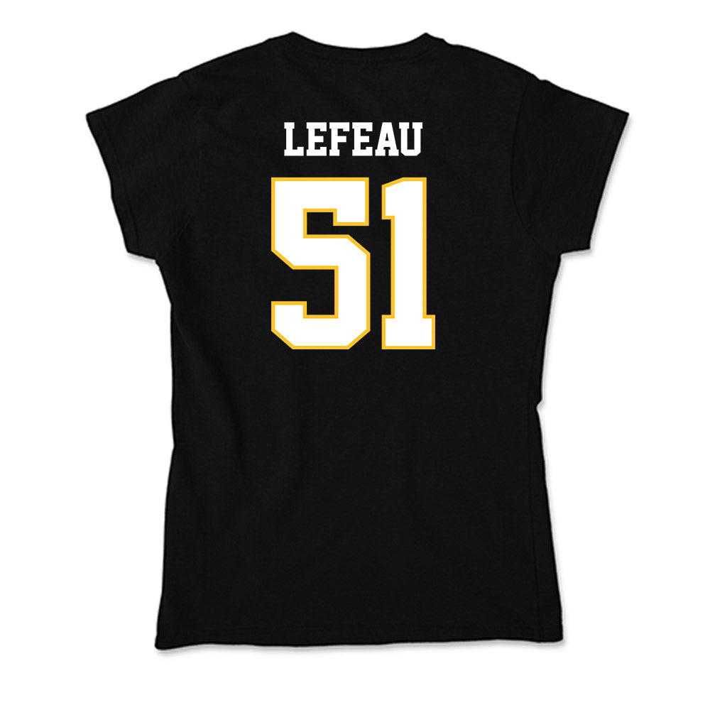 PLU - NCAA Football : Toby Lefeau - Soft Style Women’s T-Shirt-1