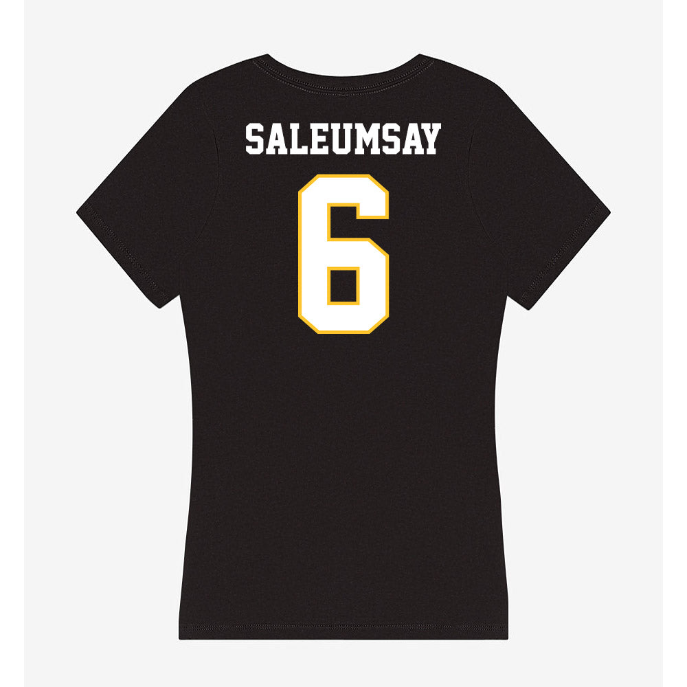 PLU - NCAA Football : Kaidyn Saleumsay - Women's V-Neck T-Shirt-1