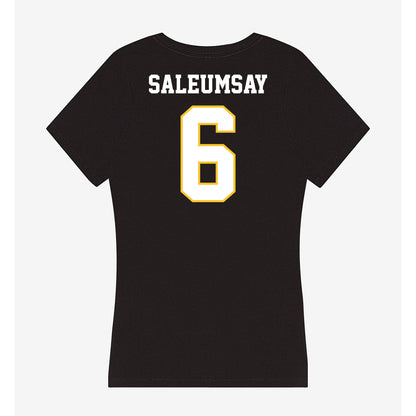PLU - NCAA Football : Kaidyn Saleumsay - Women's V-Neck T-Shirt-1