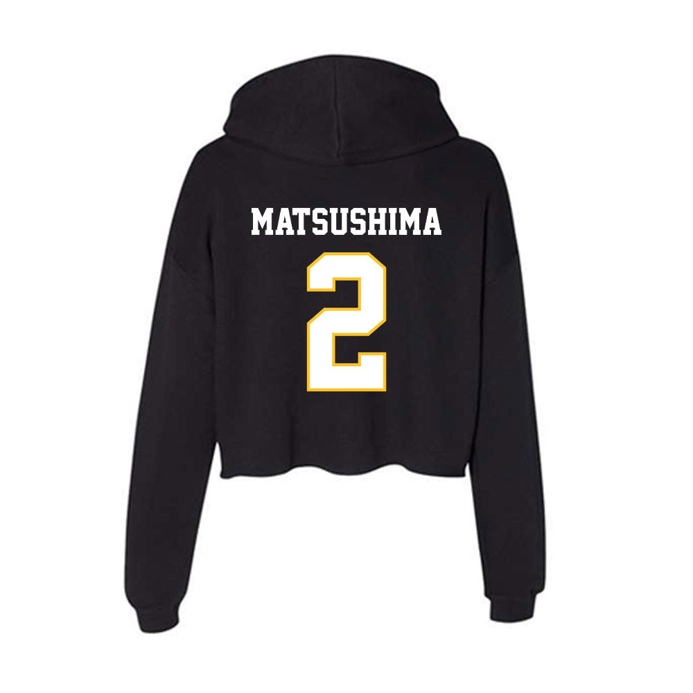 PLU - NCAA Women's Volleyball : Macy Matsushima - Women's Crop Fleece Hoodie-1