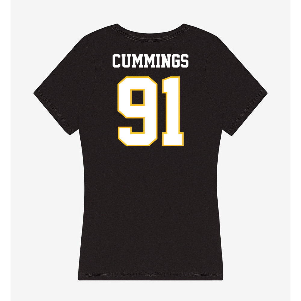 PLU - NCAA Football : Calvin Cummings - Women's V-Neck T-Shirt-1