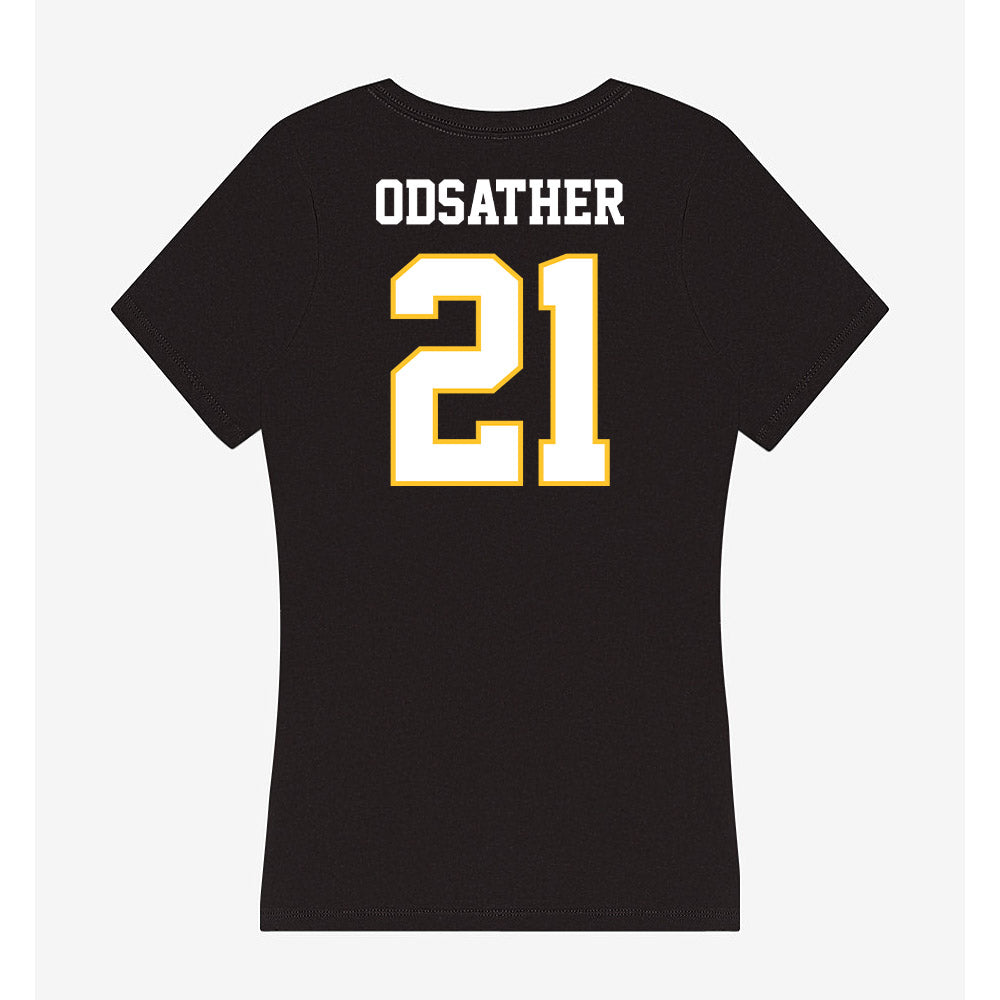 PLU - NCAA Men's Basketball : Dane Odsather - Women's V-Neck T-Shirt-1