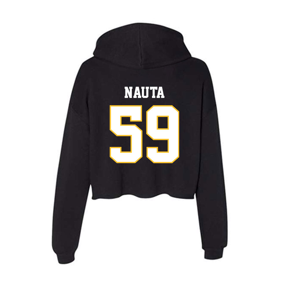 PLU - NCAA Football : Connor Nauta - Women's Crop Fleece Hoodie-1