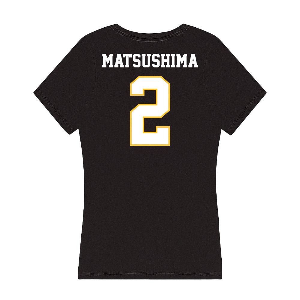 PLU - NCAA Women's Volleyball : Macy Matsushima - Women's V-Neck T-Shirt-1
