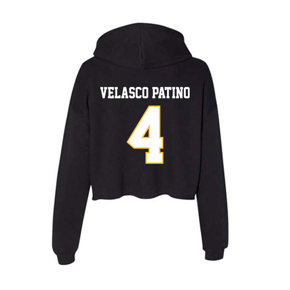 PLU - NCAA Women's Lacrosse : Samantha Velasco Patino - Women's Crop Fleece Hoodie-1