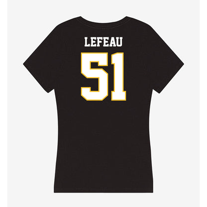 PLU - NCAA Football : Toby Lefeau - Women's V-Neck T-Shirt-1