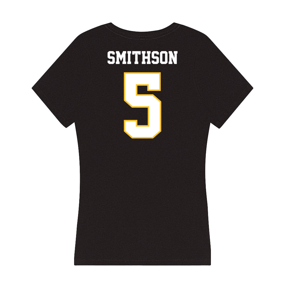 PLU - NCAA Softball : Zoe Smithson - Women's V-Neck T-Shirt-1