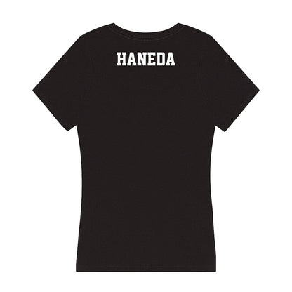 PLU - NCAA Women's Swimming & Diving : Anna Haneda - Women's V-Neck T-Shirt-1