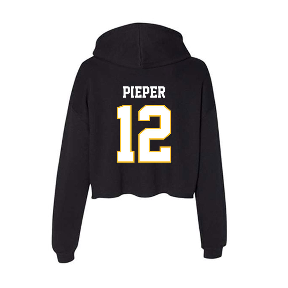PLU - NCAA Baseball : Jaden Pieper - Women's Crop Fleece Hoodie-1