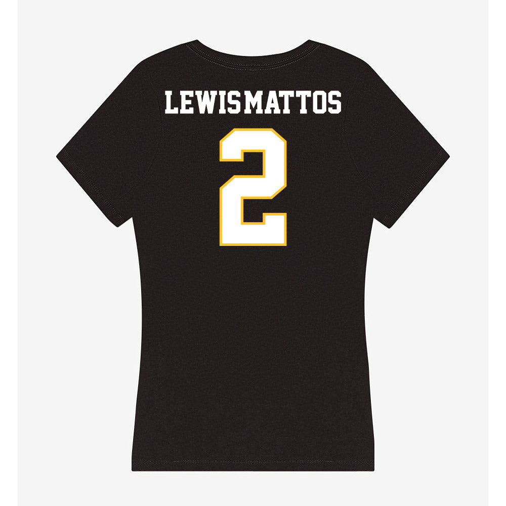 PLU - NCAA Football : Kupaa Lewis-Mattos - Women's V-Neck T-Shirt-1