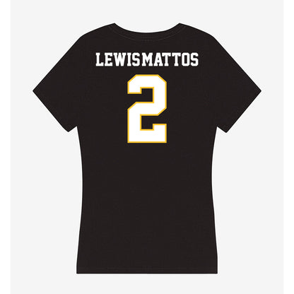 PLU - NCAA Football : Kupaa Lewis-Mattos - Women's V-Neck T-Shirt-1