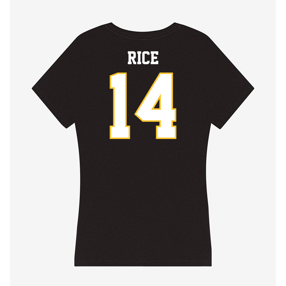 PLU - NCAA Men's Basketball : Cameron Rice - Women's V-Neck T-Shirt-1