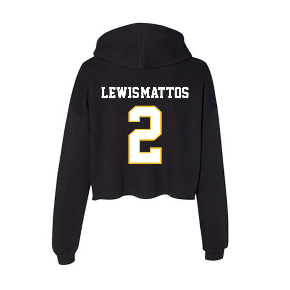 PLU - NCAA Football : Kupaa Lewis-Mattos - Women's Crop Fleece Hoodie-1