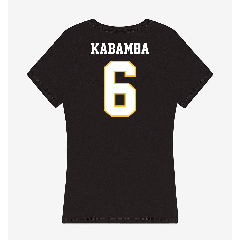 PLU - NCAA Men's Basketball : Daniel Kabamba - Women's V-Neck T-Shirt-1