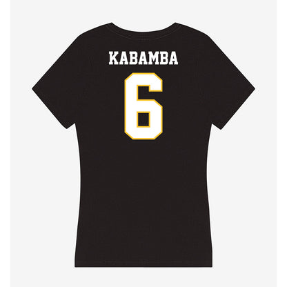 PLU - NCAA Men's Basketball : Daniel Kabamba - Women's V-Neck T-Shirt-1