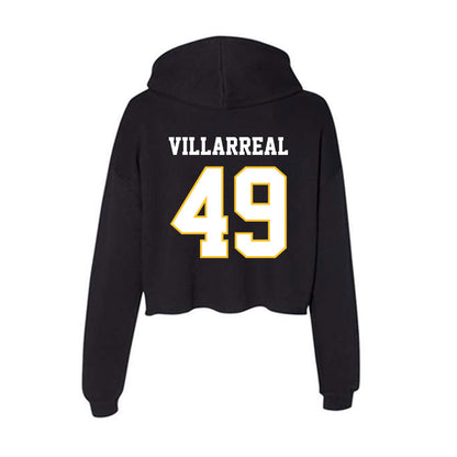 PLU - NCAA Football : Logan Villarreal - Women's Crop Fleece Hooded Sweatshirt-1