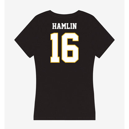PLU - NCAA Men's Soccer : Elijah Hamlin - Women's V-Neck T-Shirt-1
