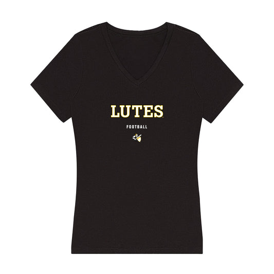 PLU - NCAA Football : Joshua Holder - Women's V-Neck T-Shirt-0