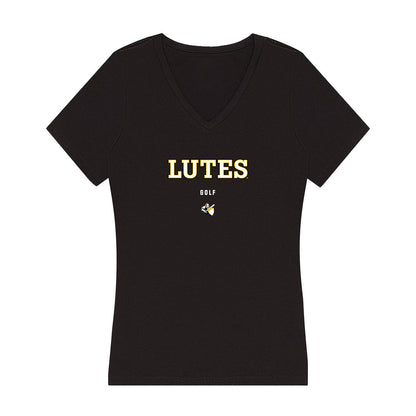 PLU - NCAA Women's Golf : Ariana Warren - Women's V-Neck T-Shirt-0