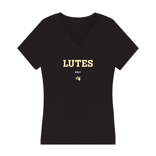 PLU - NCAA Women's Golf : Ariana Warren - Women's V-Neck T-Shirt-0