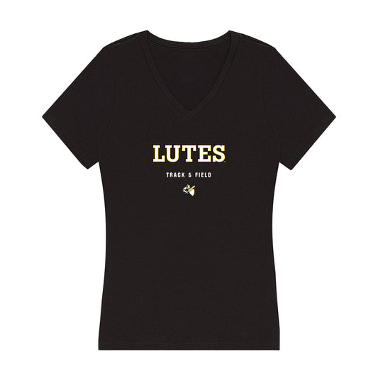 PLU - NCAA Women's Track & Field : Seth Kramer - Women's V-Neck T-Shirt-0