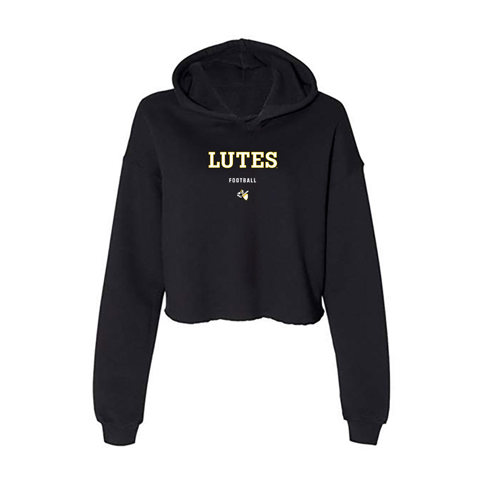 PLU - NCAA Football : Will Frank - Women's Crop Fleece Hooded Sweatshirt-0