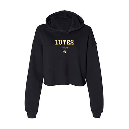 PLU - NCAA Football : Will Frank - Women's Crop Fleece Hooded Sweatshirt-0
