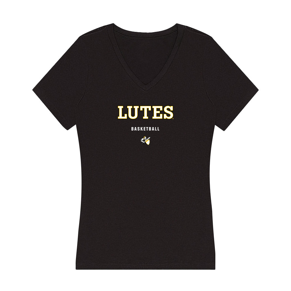 PLU - NCAA Men's Basketball : Daniel Kabamba - Women's V-Neck T-Shirt-0