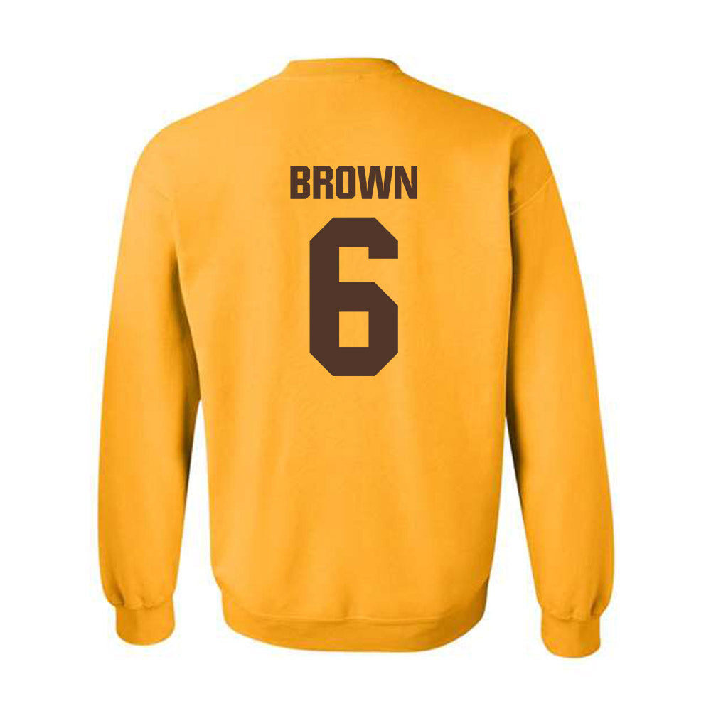 Valpo - NCAA Football : Marcus Brown - Classic Shersey Crewneck Sweatshirt-1