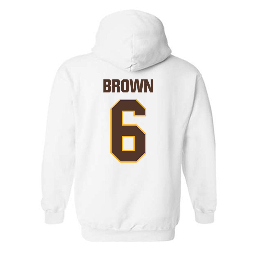 Valpo - NCAA Football : Marcus Brown - Classic Shersey Hooded Sweatshirt-1